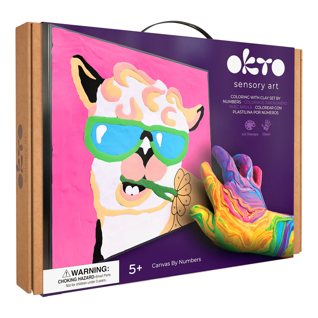OKTO - COLORING WITH CLAY BY NUMBERS - LLAMA