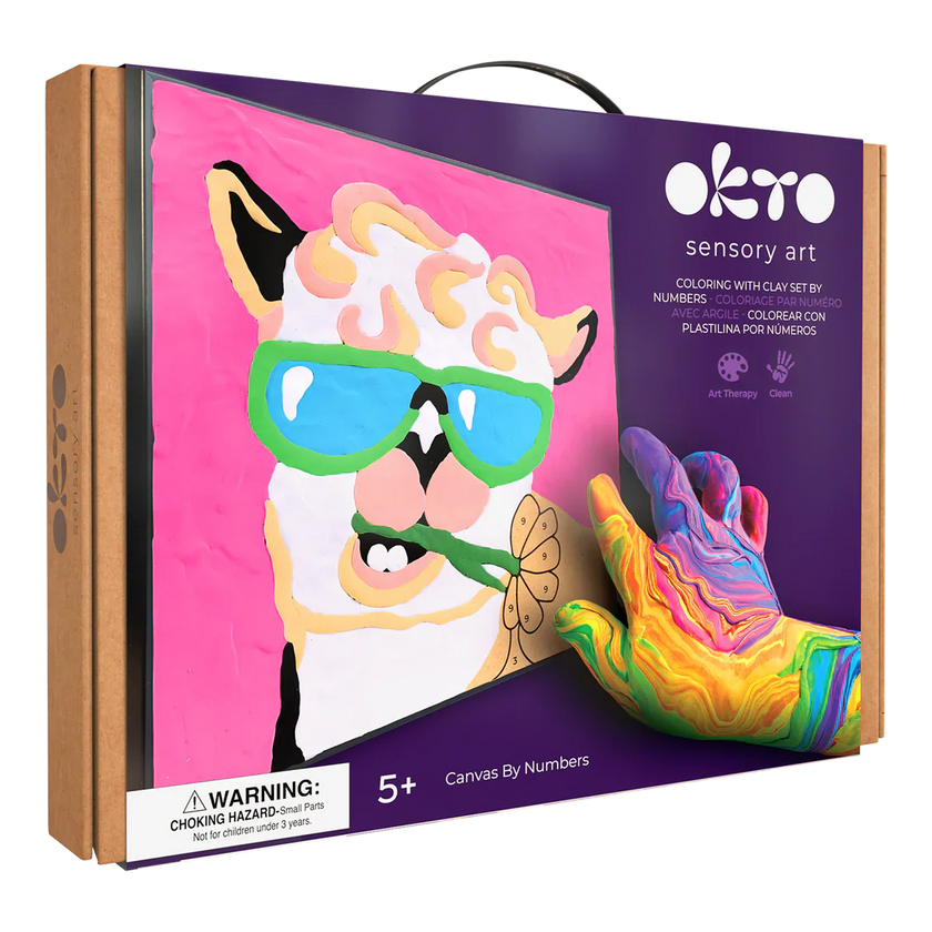 OKTO - COLORING WITH CLAY BY NUMBERS - LLAMA