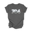 704 Charlotte North Carolina USA Area Code City Skyline Gift - Unisex T-Shirt - Inspired X