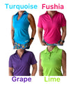 2025 Loose fit Assorted Women's V- neck Polos