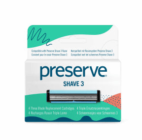 Preserve by Recycline - Shave 3 Replacement Blades (4ct)