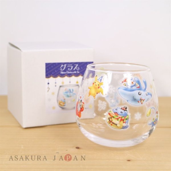 Pokemon Center 2021 Christmas in the Sea Swaying Glass Cup (Pokémon Center Japan)