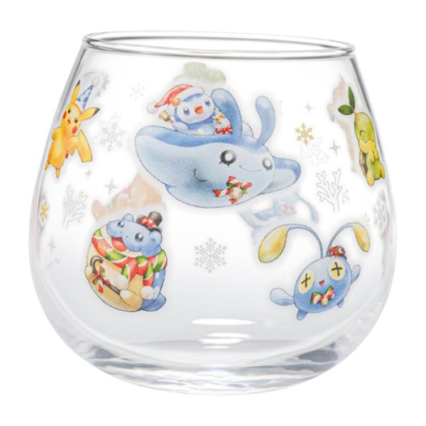Pokemon Center 2021 Christmas in the Sea Swaying Glass Cup (Pokémon Center Japan)