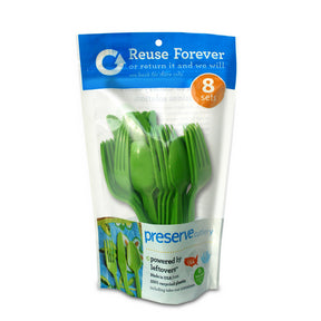 Preserve by Recycline - Preserve Cutlery- Apple Green (24pc)