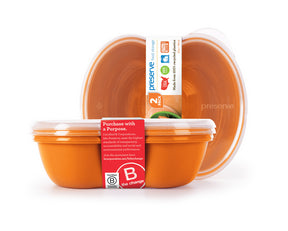 Preserve by Recycline - Food Storage - Sandwich(2 Pak)-Orng (2ct)
