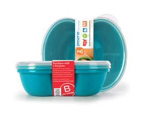 Preserve by Recycline - Food Storage - Sandwich(2 Pak)-Aqua (2pk)