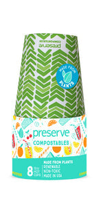Preserve by Recycline - Compostables Hot Cups 8ct Green (8ct)