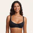 Women's Underwired Unlined Balconette Bra for Everyday and Low-Cut Tops