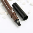 Double-Tip 2-in-1 Eyebrow Pencil & Eyeliner – 4-Fork Liquid Brow + Precision Liner