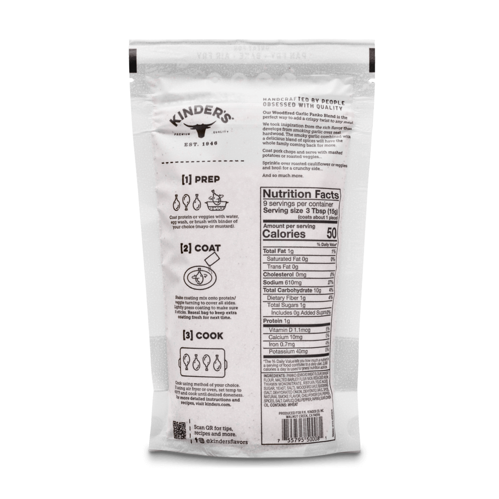 Kinder's Woodfired Garlic Crispy Panko Blend