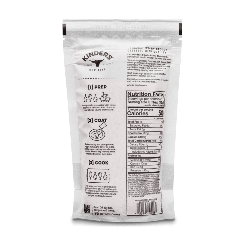 Kinder's Woodfired Garlic Crispy Panko Blend