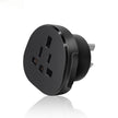 US/UK to AU Power Adapter – Multi-Function Travel Socket (Black & White)