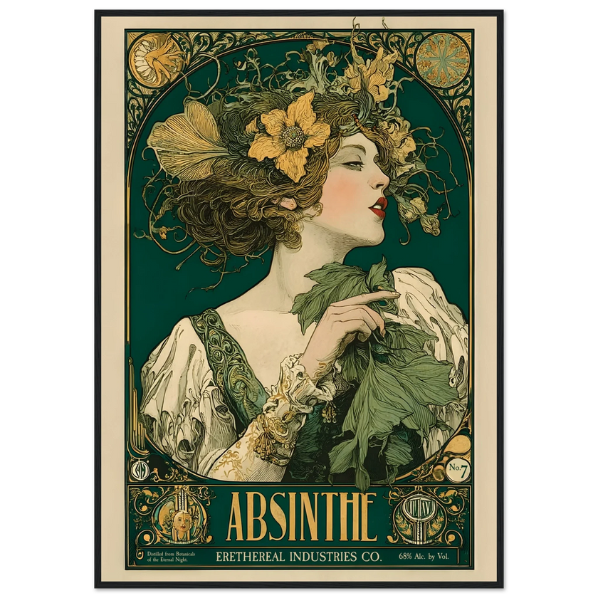 L’Absinthe d’Ombre - Poster & Framed Print