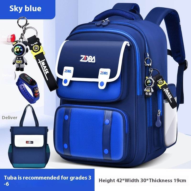 Elementary School Spine Protection Backpack Water resistant School bag