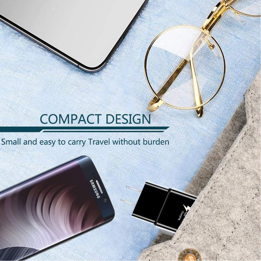 Fast Charging Block, USB Adaptive Fast Charger Box Android Cell Phone Wall Quick Tablet Charger Plug Adapter Compatible Samsung Galaxy S10 S9 S8 S7 A13 A16 Note 8 9 10 LG G7 Plus EP-TA20JBE (2 Pack) 🍁 All In One Marketplace Canada