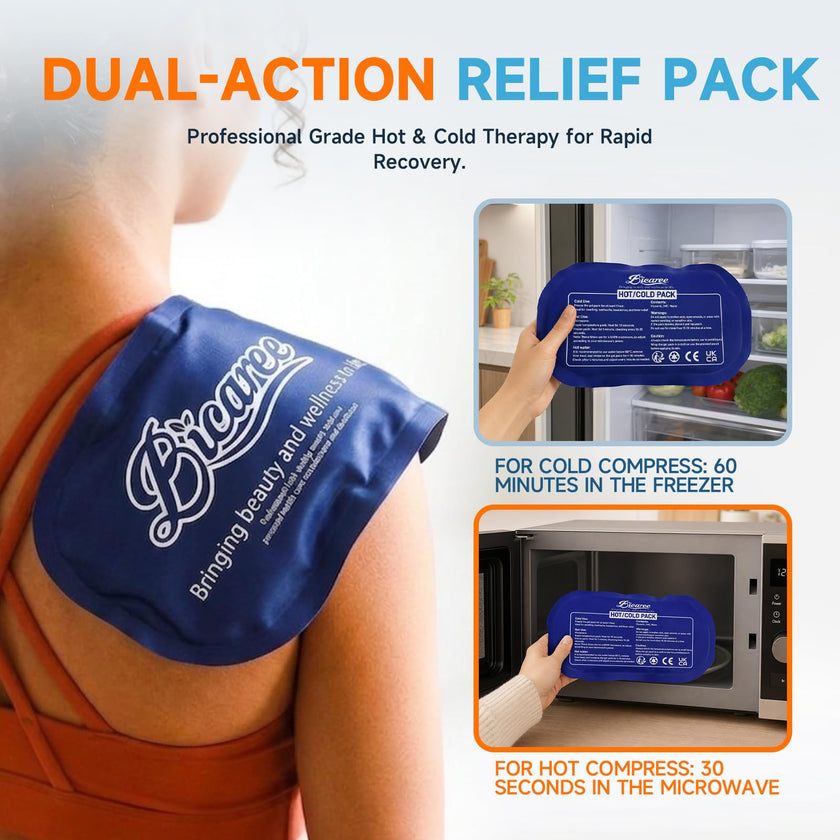 BICAREE Cold Gel Ice Packs Reusable for Injuries, Cold Compress - Relieves Muscle Pain, Sports Injury Recovery, Reduces Swellin (3-Piece Set) 🍁 All In One Marketplace Canada