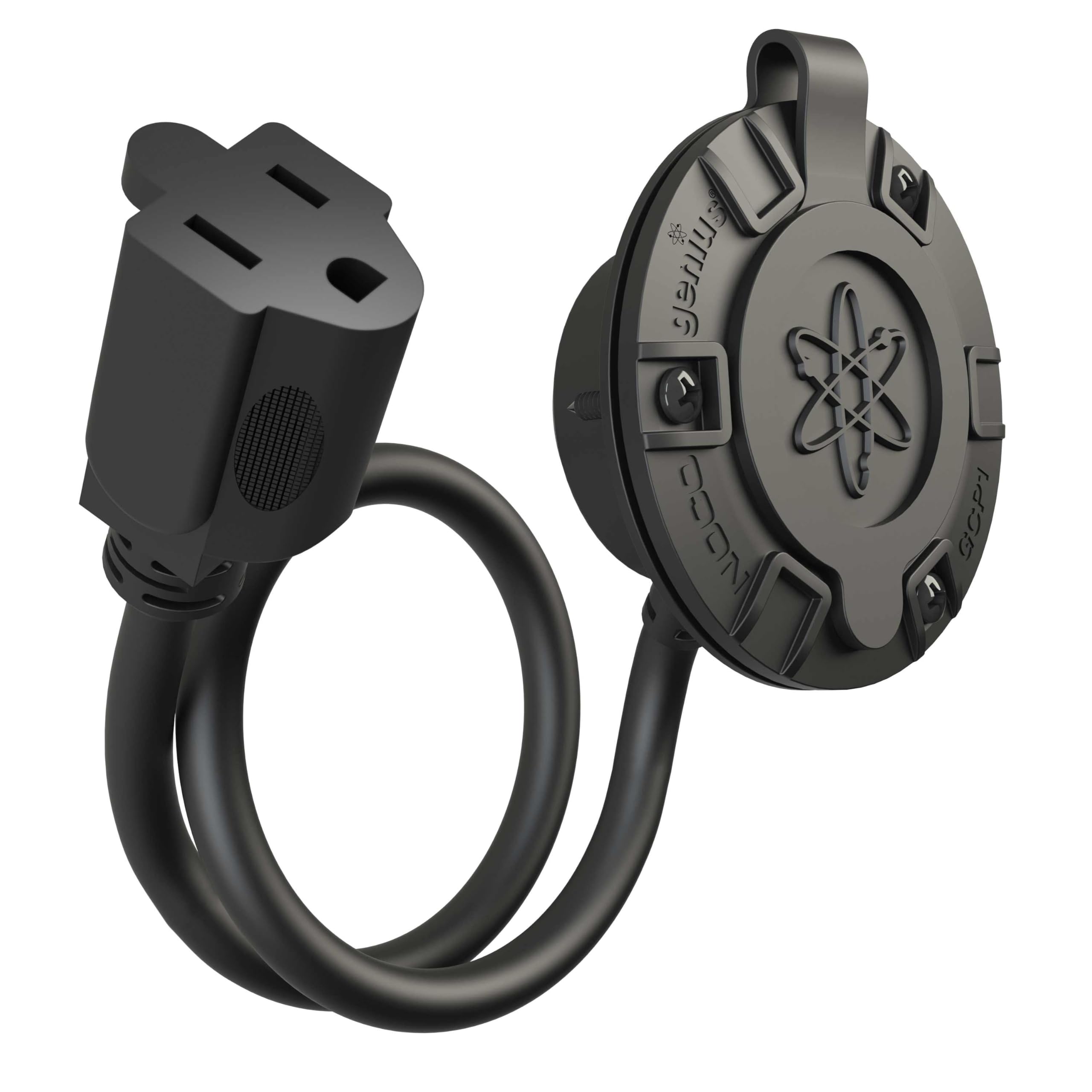 NOCO GCP1 15 Amp AC Port Plug, 125 Volt Power Inlet Socket, and Waterproof Electrical Outlet Receptacle Box with 16-Inch Integrated Outdoor Extension Cord 🍁 All In One Marketplace Canada