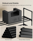 SONGMICS Shoe Rack, 4-Tier Shoe Organizer, Sturdy Storage Shelf, Upright or Upside Down, for 20-25 Pairs, Stackable, for Entryway, 30 x 92 x 75 cm, Black ULSA14BK 🍁 All In One Marketplace Canada
