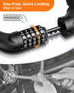 Bike Lock, 5-Digit Resettable Combination Bicycle Lock, Heavy Duty Anti-Theft Bike Chain Locks for Road Bike Mountain Bikes Cycling Locks 🍁 All In One Marketplace Canada
