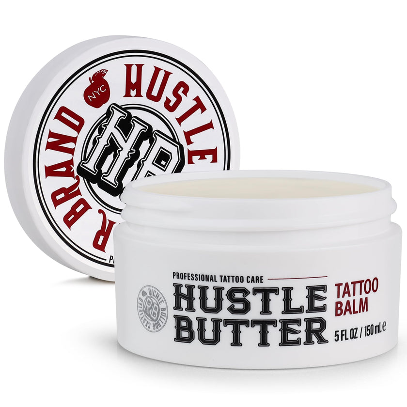 Hustle Butter Tattoo Aftercare 5oz Tattoo Balm, Heals + Protects New Tattoos and Rejuvenates Older Tattoos - 100% Vegan Tattoo Cream No-Petroleum 🍁 All In One Marketplace Canada