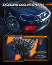 SEALIGHT H4/9003/HB2 LED Headlight Bulbs 50000 Lumens 800% Brightness, X1 Dual High/Low Beam LED Headlights Conversion Kit, 6000K Xenon White, H4 Halogen Replacement, IP67 Waterproof, Pack of 2 🍁 All In One Marketplace Canada