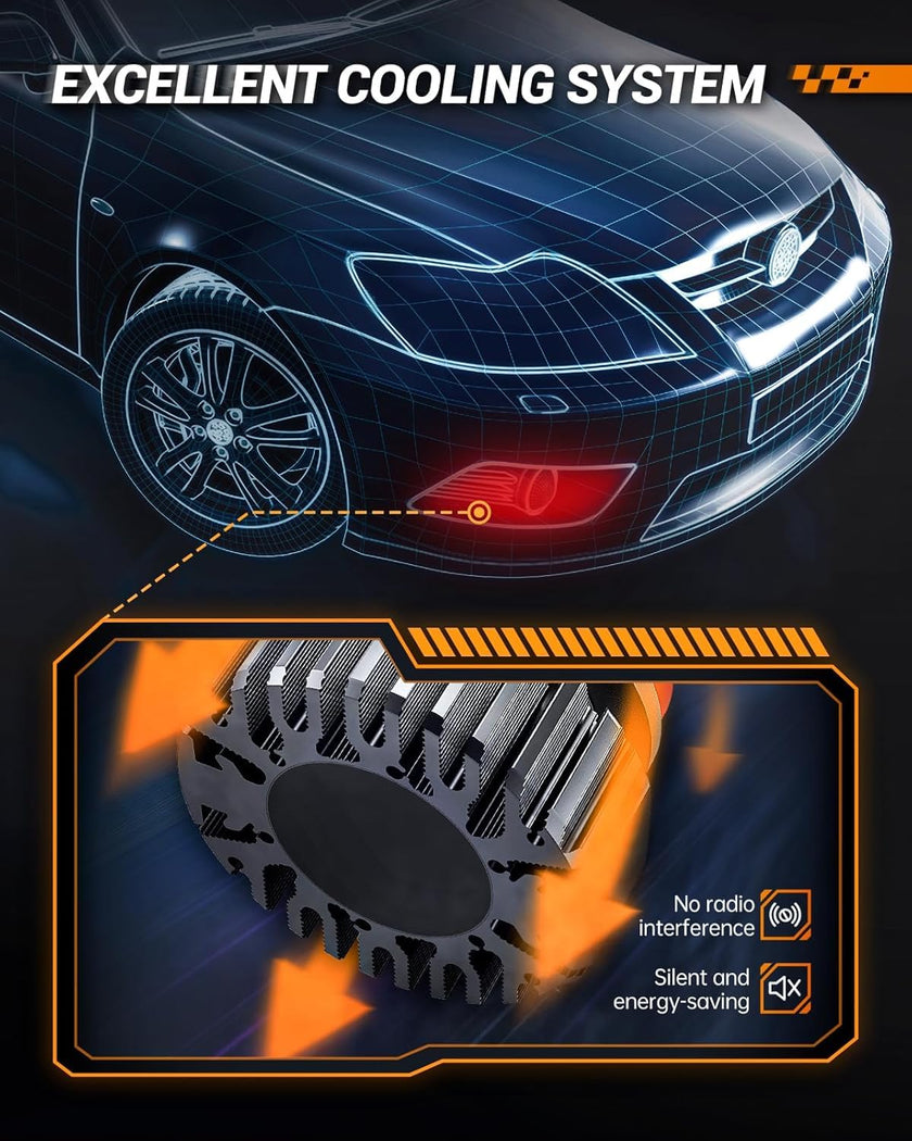 SEALIGHT H4/9003/HB2 LED Headlight Bulbs 50000 Lumens 800% Brightness, X1 Dual High/Low Beam LED Headlights Conversion Kit, 6000K Xenon White, H4 Halogen Replacement, IP67 Waterproof, Pack of 2 🍁 All In One Marketplace Canada