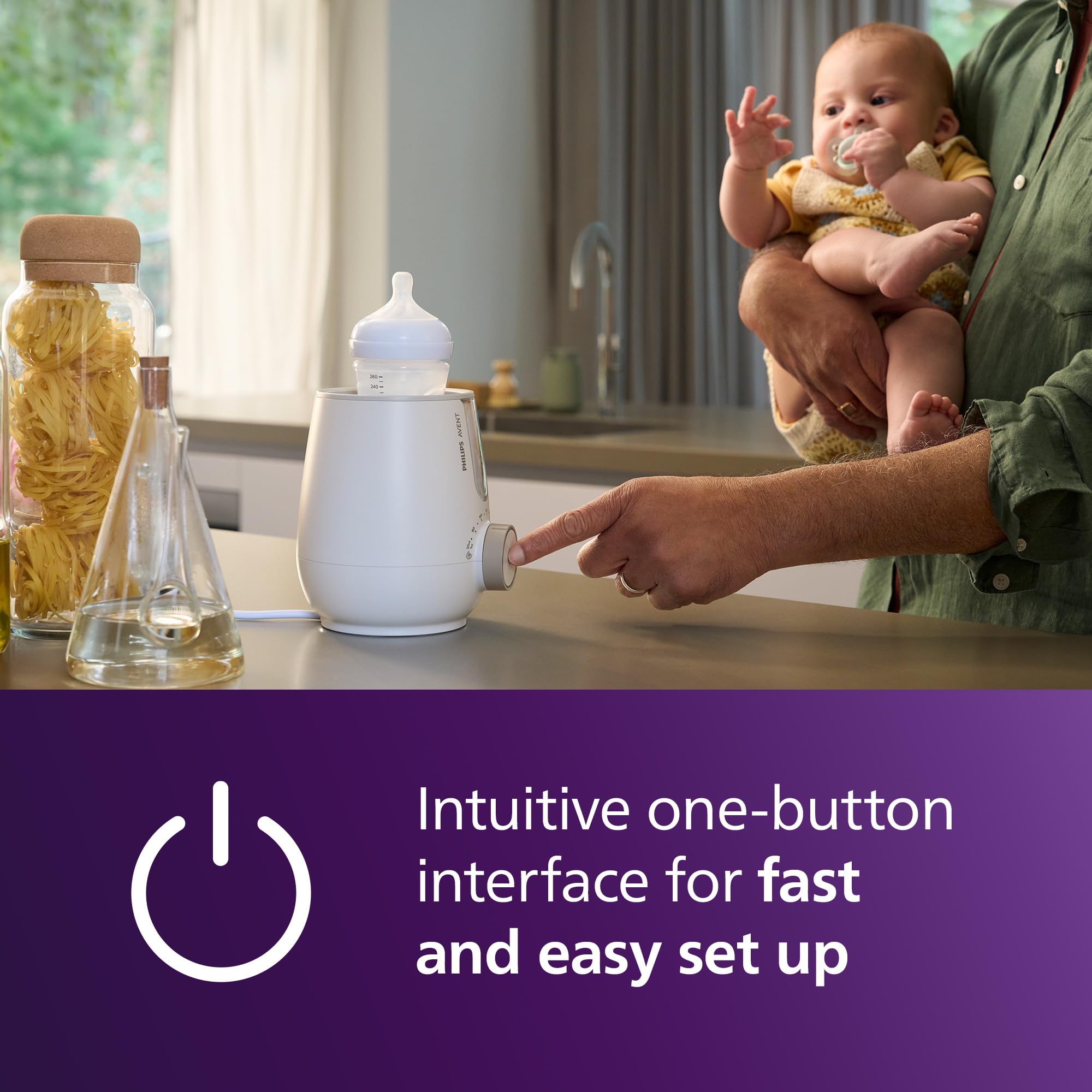 Philips Avent Premium 2-in-1 Warmer & Sterilizer - with Hospital-Standard Water Bath Technology, Smart Temperature Sensor, Hotspots Prevention, Chemical-Free Sterilization, with Tongs, Model SCF359/20 🍁 All In One Marketplace Canada