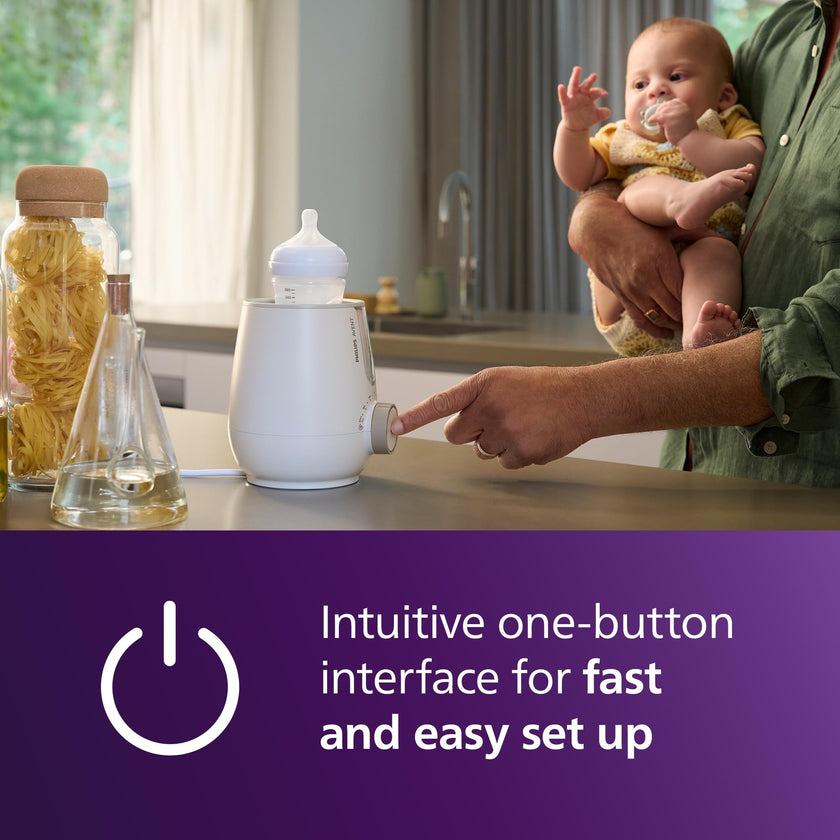 Philips Avent Premium 2-in-1 Warmer & Sterilizer - with Hospital-Standard Water Bath Technology, Smart Temperature Sensor, Hotspots Prevention, Chemical-Free Sterilization, with Tongs, Model SCF359/20 🍁 All In One Marketplace Canada