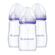 Lansinoh Anti-Colic Baby Bottles for Breastfeeding Babies, 240 ml (8 Ounces), 3 Count, Includes 3 Medium Flow Nipples, Size M 🍁 All In One Marketplace Canada