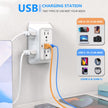 2 Pack Outlet Extender Surge Protector, 6 Outlet Splitter with 4 USB Outlet (2 USB A,2 USB C), 3Sided Power Strip with Adapter Spaced Outlets for Home, Office, Travel(White) 🍁 All In One Marketplace Canada