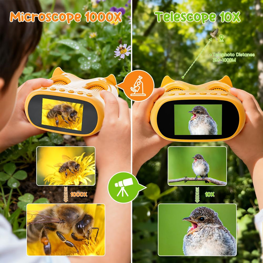 Temodu 2-in-1 Kids Microscope Telescope, 2.0