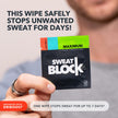SweatBlock Clinical Strength Antiperspirant Wipes- Treat Hyperhidrosis & Excessive Sweating - Up to 7 Days Protection Per Wipe - 10 count - Unisex 🍁 All In One Marketplace Canada