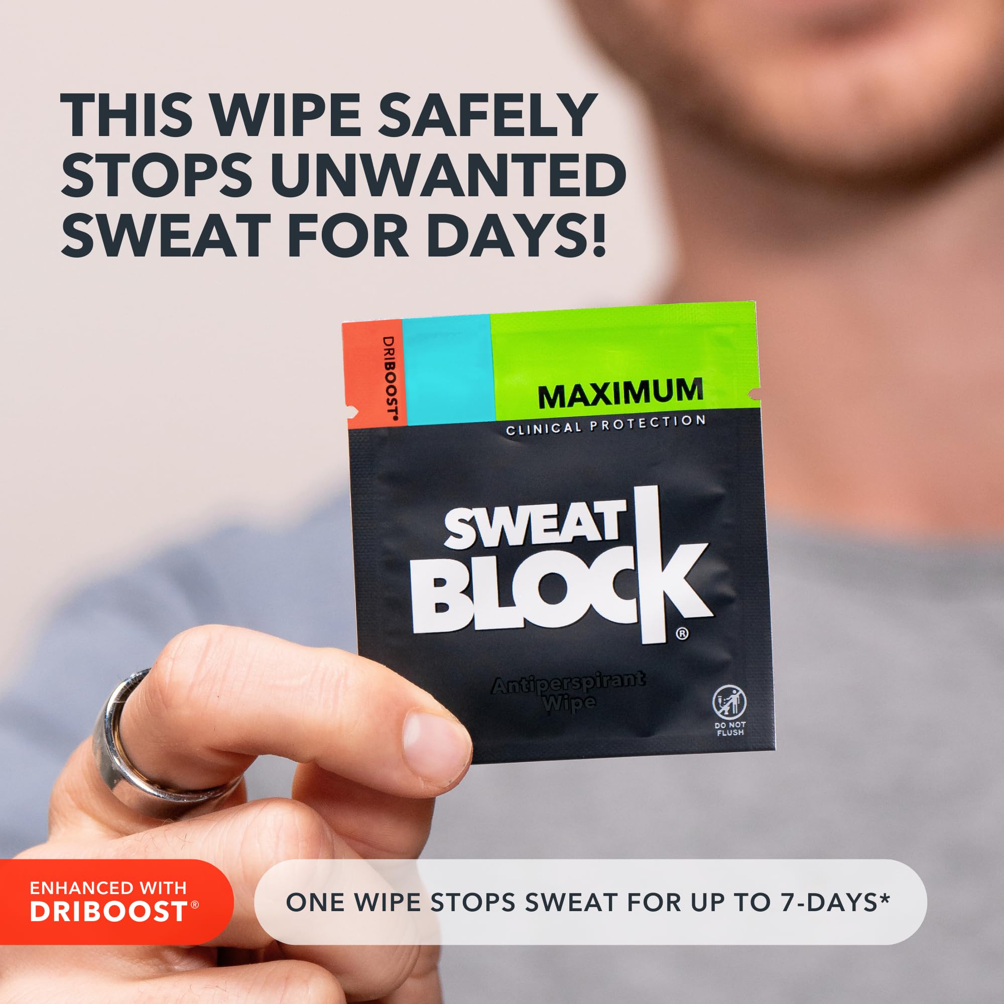 SweatBlock Clinical Strength Antiperspirant Wipes- Treat Hyperhidrosis & Excessive Sweating - Up to 7 Days Protection Per Wipe - 10 count - Unisex 🍁 All In One Marketplace Canada