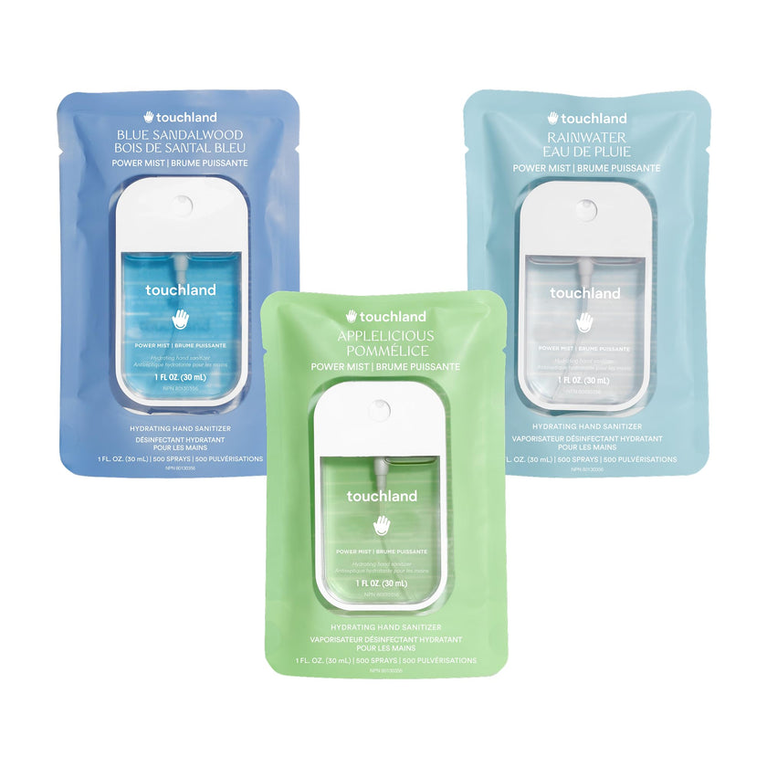 Touchland Hand Sanitizer Spray, Fresh & Woods Trio - 3 x 1 FL OZ 🍁 All In One Marketplace Canada