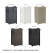Suncast 33 Gallon Wicker-Style Hideaway Trash Can with Secure Latching Lid and Weather-Resistant Construction for Patio, Cyberspace Grey, Made in the USA 🍁 All In One Marketplace Canada