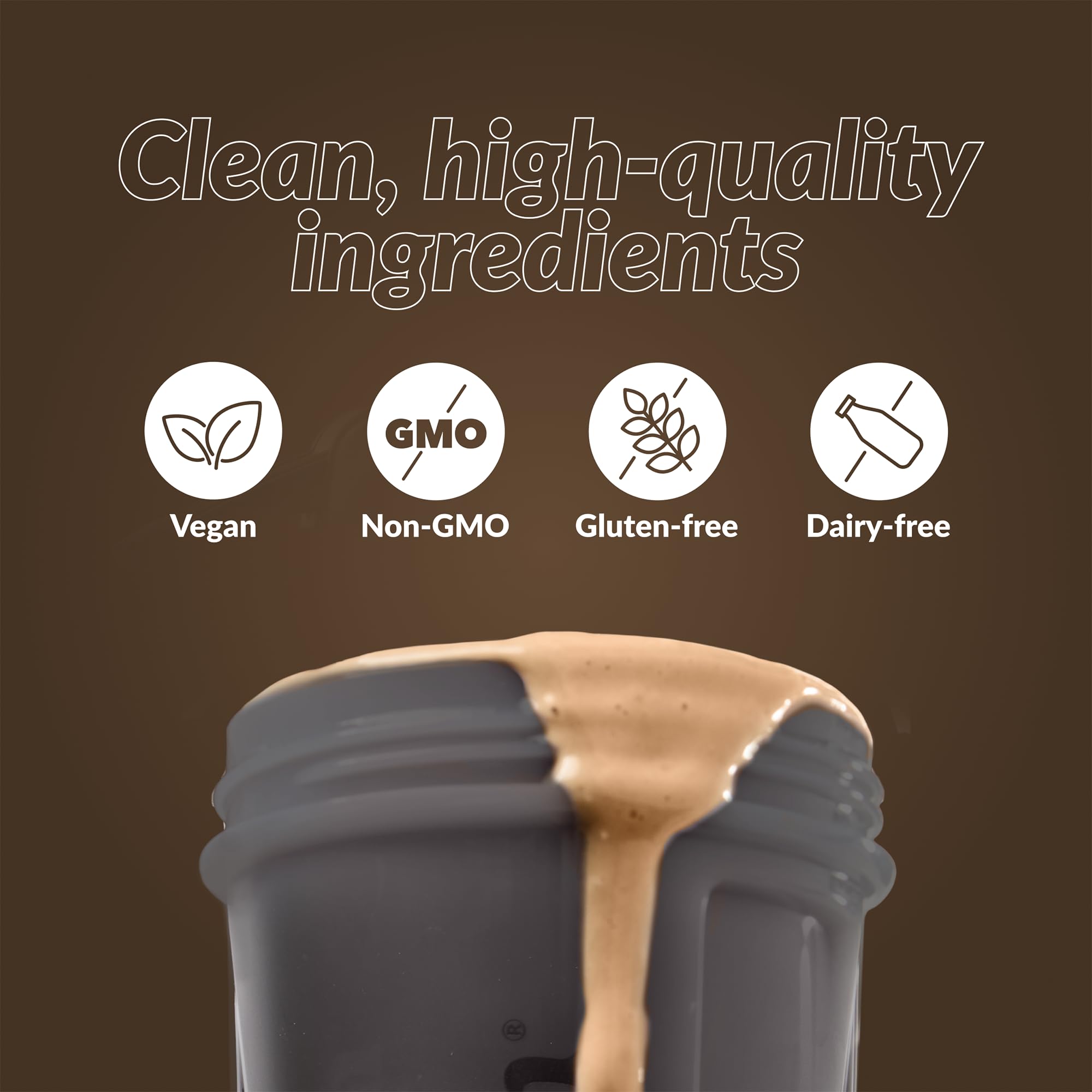 Good Protein – 32g Protein, Vegan High Protein Powder, 100% Natural, Non-GMO, Dairy-free, Gluten & Soy Free and No Added Sugar. Plant-Based Protein Shake (Chocolate Milk, 470 g) 🍁 All In One Marketplace Canada