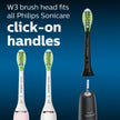 Philips Sonicare W3 Whitening Brush Heads, 2-Pack, 6 Month Supply, Black 🍁 All In One Marketplace Canada