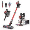 Cordless Vacuum Cleaner, 80,000PRM Stick Vacuum with 2 Powerful Suction Modes, Max 40 Mins Runtime, Protable 2600mAh Rechargeable Battery Vacuum Cleaner for Home (Pale Red) 🍁 All In One Marketplace Canada