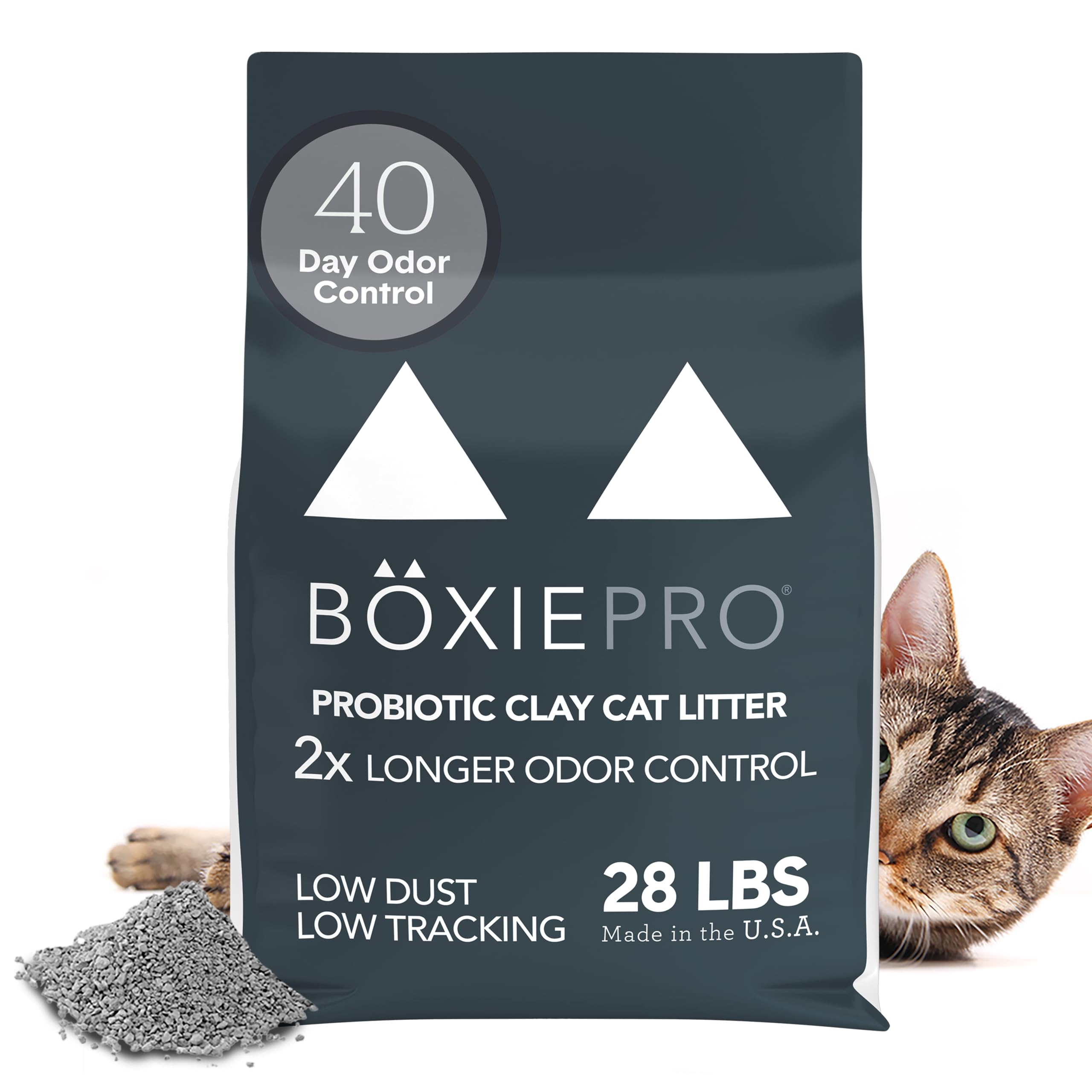 Boxie® Probiotic 40 Day Natural Odor Control Cat Litter, 28lb Clumping Clay Kitty Litter 🍁 All In One Marketplace Canada
