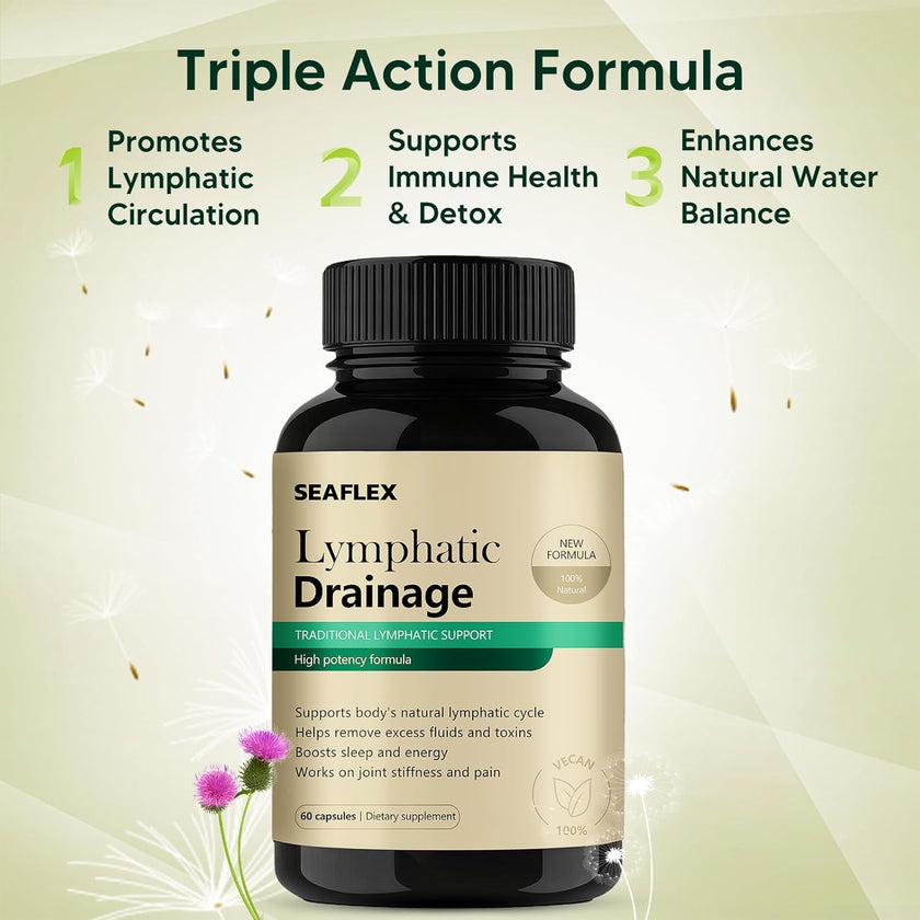 Lymphatic Drainage Capsules 60 Capsules – Lymphatic Drainage & Supports Cellulite Reduction 🍁 All In One Marketplace Canada