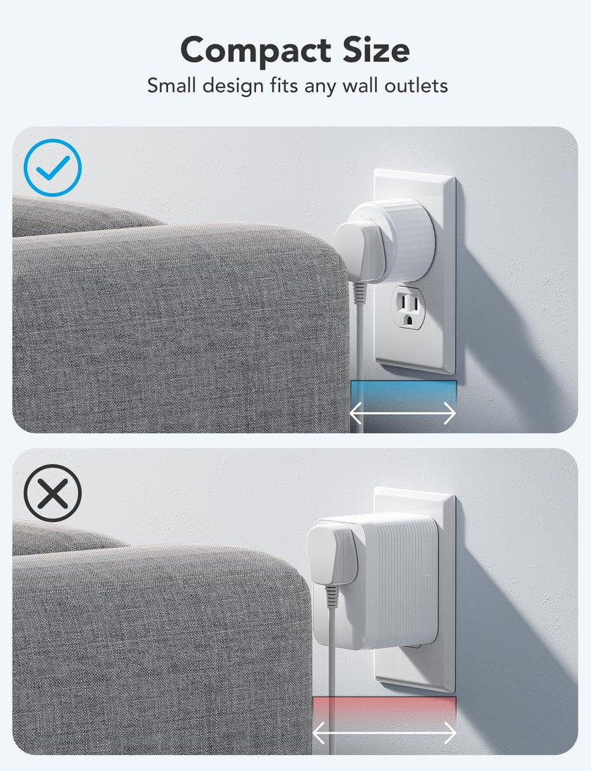Govee Smart Plug, WiFi Plugs Work with Alexa & Google Assistant, Smart Outlet with Timer & Group Controller, WiFi Outlet for Home, No Hub Required, ETL & FCC Certified, WiFi Bluetooth Connect, 4 Pack 🍁 All In One Marketplace Canada