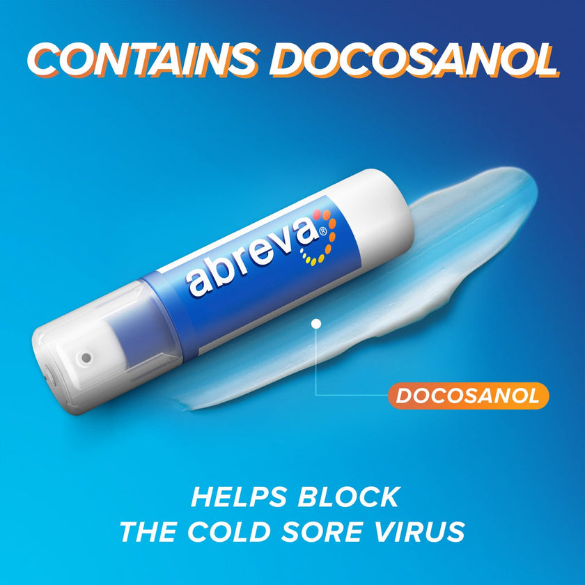Abreva Cream Pump Cold Sore Treatment, Heals your cold sore in 4.1 days 1 , Contains docosanol to protect healthy cells against the virus, 2 g 🍁 All In One Marketplace Canada