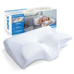 HOMCA Memory Foam Pillow, 2 in 1 Cervical Pillow for Neck Pain Relief, Ergonomic Neck Support Pillows for Side Back Stomach Sleepers with Breathable Pillowcase(White) 🍁 All In One Marketplace Canada