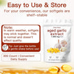 Aged Garlic Extract Capsules 7500mg Odorless – 300 Count Aged Garlic Supplement for Immune Support，Organic, Non-GMO, Vegetarian Softgels(1 PCS) 🍁 All In One Marketplace Canada