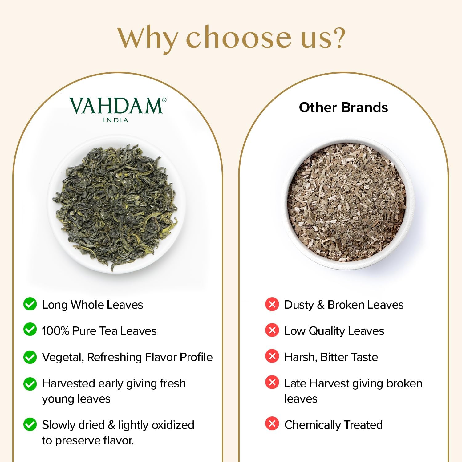 VAHDAM, Himalayan Green Tea Leaves (100g | 50+ Cups) Non GMO, Gluten Free | High Elevation Grown Green Tea Leaves From Himalayas | Pure Unblended Single Origin Green Loose Leaf Tea | Vacuum Sealed 🍁 All In One Marketplace Canada