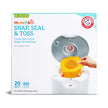 Munchkin Arm & Hammer Diaper Pail Snap, Seal and Toss Refill Bags, 20 Bags, Holds 600 Diapers 🍁 All In One Marketplace Canada
