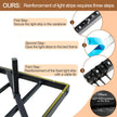 LOAKEKEL Queen Bed Frame, with USB Charging Station, Floating Bed Frame Queen Size with Smart LED Lights, Metal Platform Bed, Heavy Duty Steel Slat, No Box Spring Needed, Easy Assembly, HBF150BK 🍁 All In One Marketplace Canada