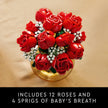 LEGO Botanicals Bouquet of Roses Artificial Flowers - Fake Red Roses Building Set for Adults, Ages 18+ - Gifts for Birthdays - Home Decor for Table Display - 10328 🍁 All In One Marketplace Canada