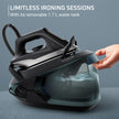 Rowenta Iron Steamer for Clothes Master Steam Station, Professional Steam Iron for Clothes with Stainless Steel Soleplate, 57 Oz, 400 Microsteam Holes, Built-In Pump, 1750 Watts, Black/Green, VR8338 🍁 All In One Marketplace Canada