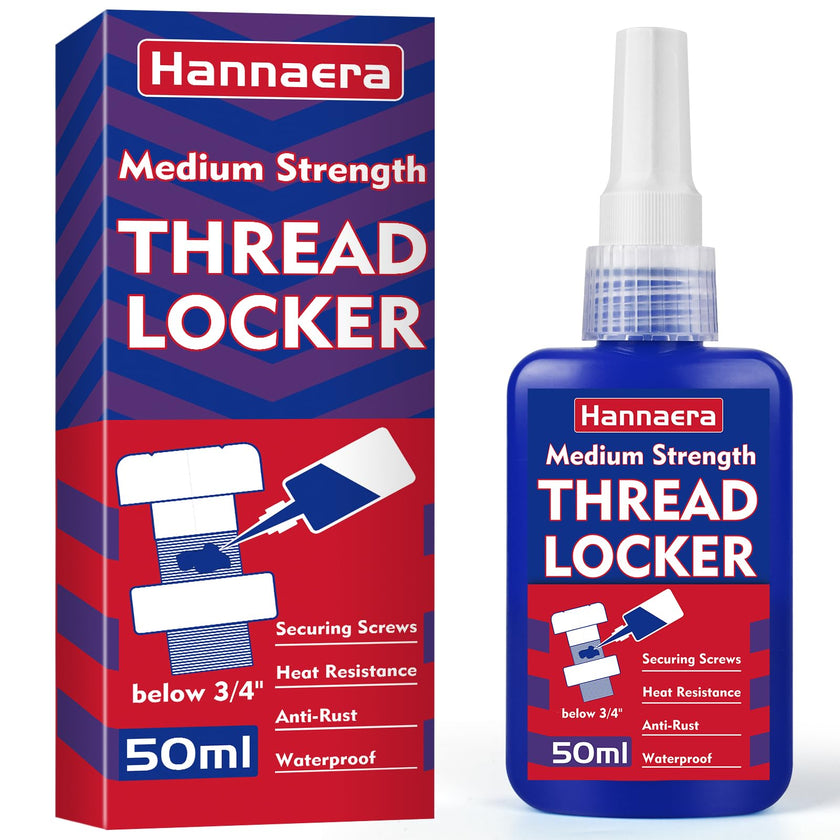 Threadlocker 1.69 Fl oz/ 50 ml Medium Strength 243, Lock & Seal Nuts, Bolts, Fasteners and Metals, Blue Thread Lock Against Losening and Leakage (medium-50ml) 🍁 All In One Marketplace Canada